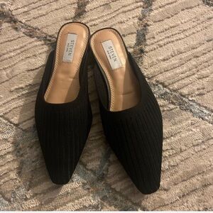 Black Steve New York mules size 6.5  #mules #blackheels #steve #black